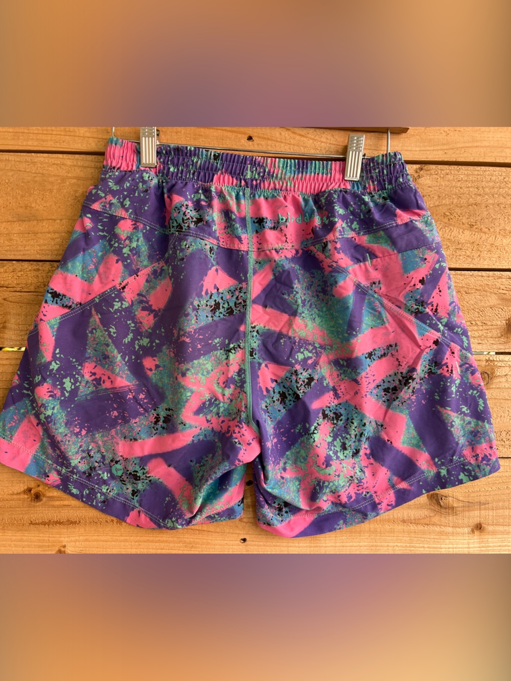 Birddogs Purple & Pink Abstract Men’s Hybrid Shorts